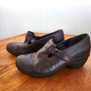 PATAGONIA 'CATTAIL' Leather Better Clog Maryjane size 9